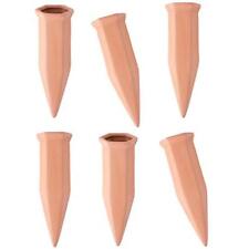 6 Pieces Terracotta Watering Spikes 2022 Maxam Plant Pals by Wyndham House