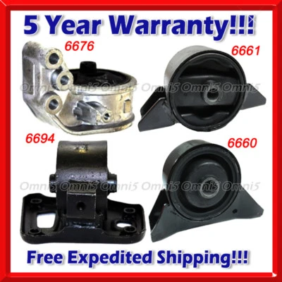 K541 Fits 1992-95 Mitsubishi Expo/Expo LRV 2.4L 2WD AUTO Motor & Trans Mount 4pc - Image 1 of 4