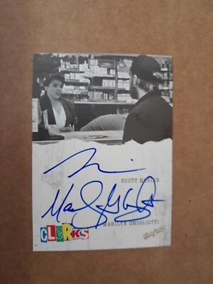 Scott Mosier & Marilyn Ghigliotti Dual Autograph Card Clerks Skybox 2016 - Image 1 of 2