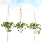  3 pièces pendentif corde plante support suspendu pot de fleurs sac filet intérieur