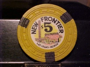 1st Issue 1955 New Frontier $5 Casino Chip, Las Vegas NV - Bild 1 von 2