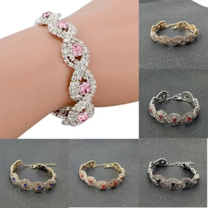 Brazalete Joyería Cristal De Lujo Infinito Estrás Elegante Moda - Imagen 1 de 18