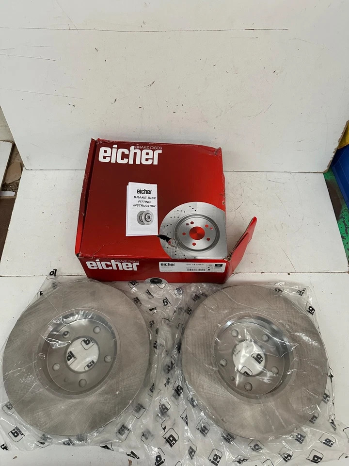 FRONT Brake Discs x2 305mm for OPEL VAUXHALL VIVARO A RENAULT TRAFIC PRIMASTAR - Image 1 of 4