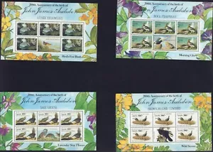 UGANDA 1985 AUDUBON AVES FAUNA 469-472 HOJAS COMO NUEVO MNH - Imagen 1 de 1