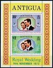 Ancienne 1973 MNH SS, mariage royal Anne & capitaine Mark Phillips [RG]
