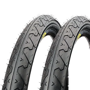 CD 26" x 1.95" MTB Hybrid Bike Slick Wire Bead Tires Blackwall Pack of 2 - Picture 1 of 4