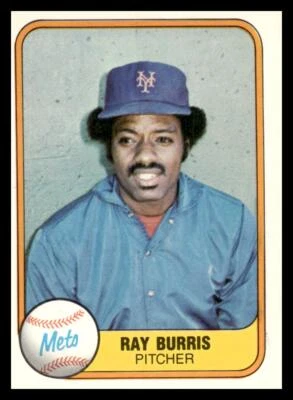 1981 Fleer #328 Ray Burris New York Mets - Image 1 of 2