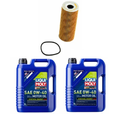 Óleo de motor 10 LITROS 0W40 SYHTHOIL ENERGY + filtro para Porsche Boxster Cayman - Imagem 1 de 4
