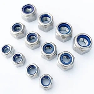 Sicherungsmuttern DIN985 Edelstahl VA Stopmuttern 2,5 M3 M4 M5 M6 M8 M10 M12 - Bild 1 von 5