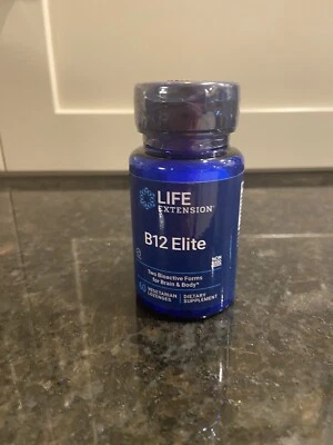 Life Extension Vitamin B12 Elite 60 Pastilhas Vegetarianas Novas Seladas Expiradas 9/2025 - Imagem 1 de 4