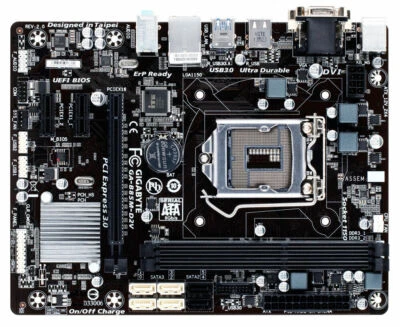 Gigabyte GA-B85M-D2V Motherboard Intel B85 LGA 1150 DDR3 160GB USB3.0 MicroATX - Image 1 of 4