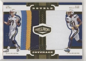 2019 Panini Plates & Patches Double Coverage Relics /99 Joey Bosa Mike Williams