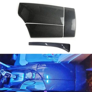 Cubierta de caja reposabrazos de consola de fibra de carbono para BMW E60 E61 2004-2010 - Imagen 1 de 11
