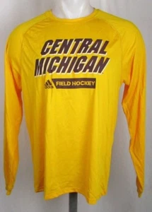 Central Michigan Chippewas NCAA Adidas Mens Climalite L/S T-shirt - Picture 1 of 8