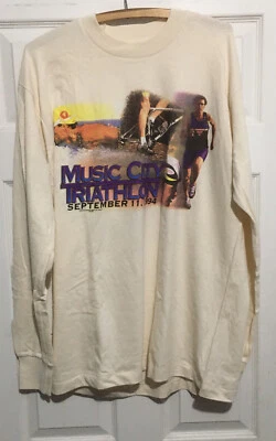 Camiseta Vintage Music City Marathon Nashville Hombre 1994 Grande Foto 1 de 4