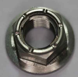 3 x Ti Gr. 5 Muttern / Ti Gr. 5 Flange lock nuts M10 x 1.25, Hex size 14* - Picture 1 of 1