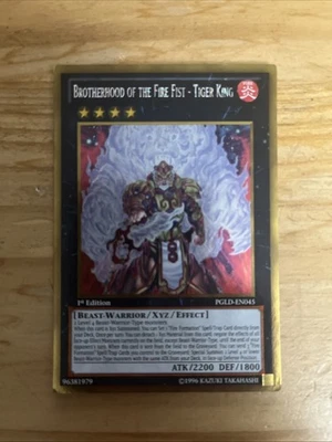 BROTHERHOOD OF THE FIRE FIST - TIGER KING (PGLD-EN045) - YuGiOh Gold 1st Ed. - Image 1 of 2