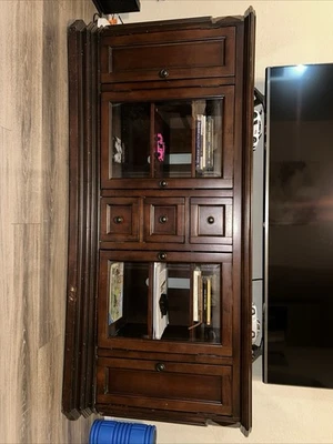 Entertaiment Center, Real Mahogany Wood from Germany - Image 1 of 4