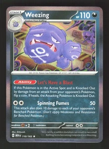 Weezing #110/165 SV: Scarlet & Violet 151 Rare - NM - Picture 1 of 2