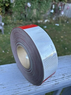 3M RED/WHITE Reflective Tape P/N 67256, 2 In. X 150 Ft NIB - Image 1 of 4