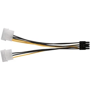 2X(10 StüCk 2 Molex 4 Pin zu 8 Pin PCI Express Grafik Karte PCI-E ATX  Stro1178 - Bild 1 von 10