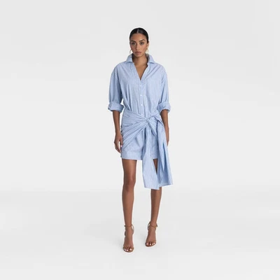 KBB by KAHLANA Women's Long Sleeve 'The Tie Waist Shirtdress' - Light - Image 1 of 3