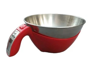 Báscula de cocina Morphy Richards 3 en 1 roja digital pesadora de alimentos 46611 probada - Imagen 1 de 10
