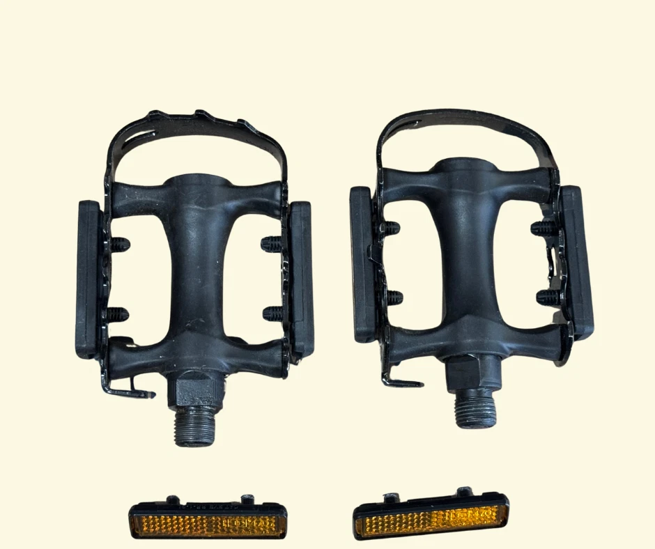 Redline Lo-Profile Platform Pedals 9/16" Black Aluminum BMX MTB New Open Box - Image 1 of 4