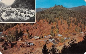 MURRAY, IDAHO Coeur d'Alene Gold Mining Region Shoshone Co '60s Vintage Postcard - Picture 1 of 2