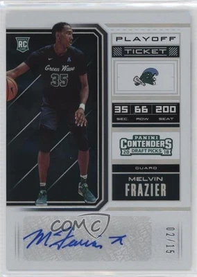2018 Contenders Draft Picks Playoff Ticket /15 Melvin Frazier Jr Rookie Auto RC - Image 1 of 2