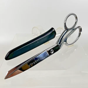 Gingher Dressmaker Scissors with Black Hard Plastic Sheath Made In Germany - Picture 1 of 11