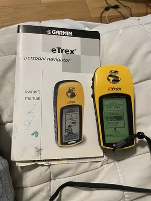 Garmin Handheld GPS eTrex 12 Channel Personal Navigator Yellow Tested - Image 1 of 4