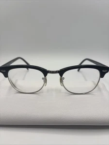 Ray Ban RB5154 2000 Clubmaster Poliert Schwarz Auf Silber Brille 49-21-140 707 - Bild 1 von 7