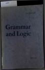 Grammar And Logic. Series Minor 63 Panfilov, V. Z.: