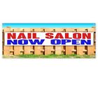 NAIL SALON NOW OPEN CLEARANCE BANNER Advertising Vinyl  Flag Sign INV