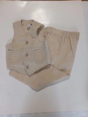 Conjunto de ropa vintage Sears para niños talla 5t chaleco ajustado y pantalones corteouy Foto 1 de 4