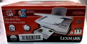 NIP: Lexmark X1270 All In One1 Printer, Scanner, Copy Includes All Cables, New! - Photo 1/11
