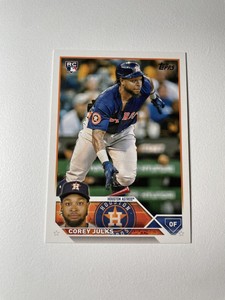 2023 Topps Update #US228 Corey Julks Rookie Card RC Houston Astros Baseball Card