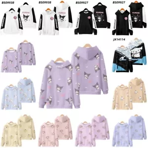 Women Hoodie Anime Cosplay Costume Fit For Kuromi Cinnamoroll My Melody Pochacco - Picture 1 of 44