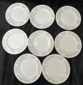 Juego de 8 platos de pan fino de China de primavera International Silver Co 326 - Imagen 1 de 5