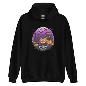 Happy Halloween Unisex Hoodie, Halloween Hoodie Night, Gift for Halloween - Picture 1 of 7