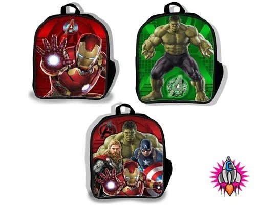 OFFIZIELLER MARVEL AVENGERS AGE OF ULTRON LINSENFÖRMIGER RUCKSACK BACKPACK SCHULTASCHE - Bild 1 von 1