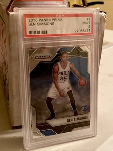 2016 Panini Prizm #1 Ben Simmons 76ers RC Rookie PSA 9 MINT - Picture 1 of 1