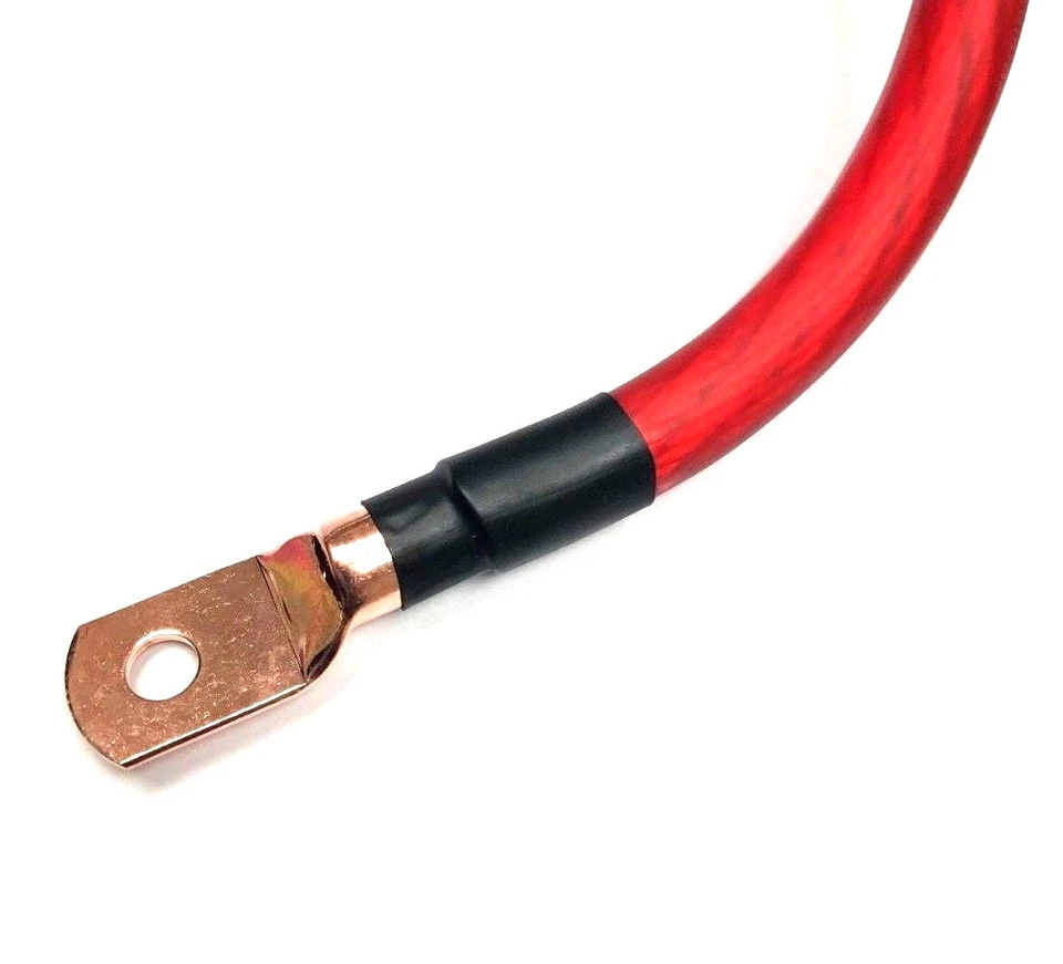 4 GAUGE COPPER #10 RING 10 PACK CRIMP TERMINAL CONNECTOR AWG GA W/ HEATSHRINK - Image 1 of 2