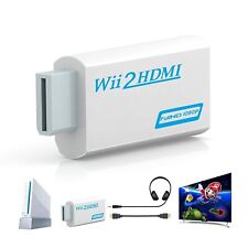 Wii to hdmi WII2HDMI FULL HD 1080P CONVERTER ADAPTER ADAPTOR 3.5mm AUDIO SUPPORT