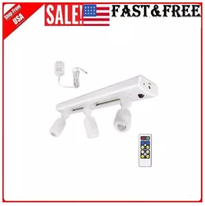 Ceiling Track Light Fixture Modern Wall LED Kitchen Spot Artwork Plug In Remote - Picture 1 of 9