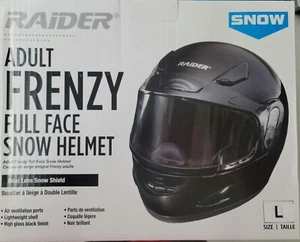 RAIDER LARGE FRENZY UTV ATV MOTORCYCLE SNOW MOBILE FULL FACE HELMET 26-680 X1 - Picture 1 of 4