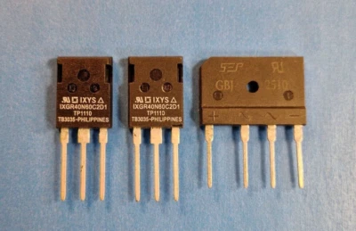 2x IXGR40N60C2D1 Isoplus Tr-r + raddrizzatore GBJ 2510, originali e nuovi. - Immagine 1 di 3