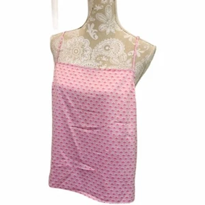NWOT Victoria's Secret Cami Tank Top Pink LARGE L Thin Strap Nightie Lounge Slip - Picture 1 of 6