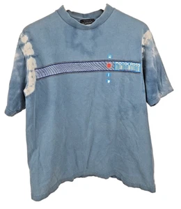 Motorcross Basic Editions Sz M Vintage Motorcross T Shirt Blue Short Sleeve - Picture 1 of 9